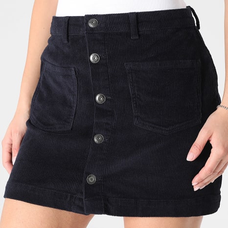 Only - Falda Mujer En Terciopelo Acanalado Amazing Global 15182080 Azul Marino