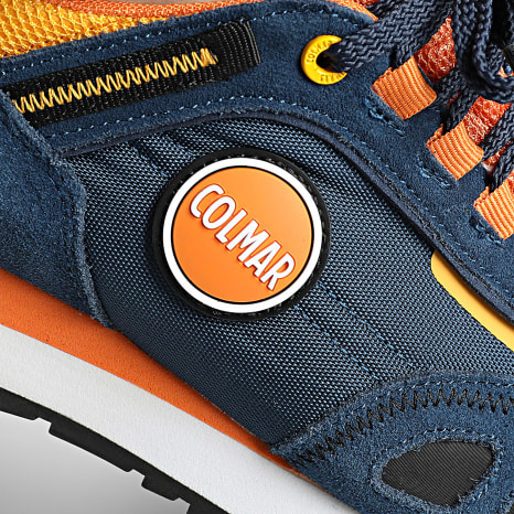 Colmar - Zapatillas Travis Sport Colors Denim Oscuro Naranja Amarillo