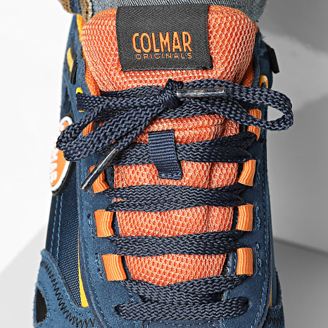 Colmar - Zapatillas Travis Sport Colors Denim Oscuro Naranja Amarillo
