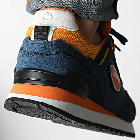 Colmar - Zapatillas Travis Sport Colors Denim Oscuro Naranja Amarillo