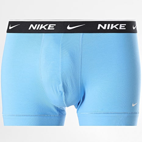 Nike - Lot De 3 Boxers Essential Cotton Stretch KE1284 Noir Gris Bleu Clair