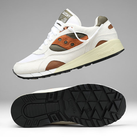 Saucony - Baskets Shadow 6000 White Rust