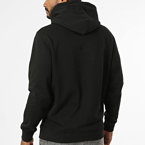 Tommy Jeans - Sudadera Capucha Linear Logo 0746 Negro