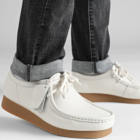 Clarks - Shoes Wallabee Evo White Leather - Ryses
