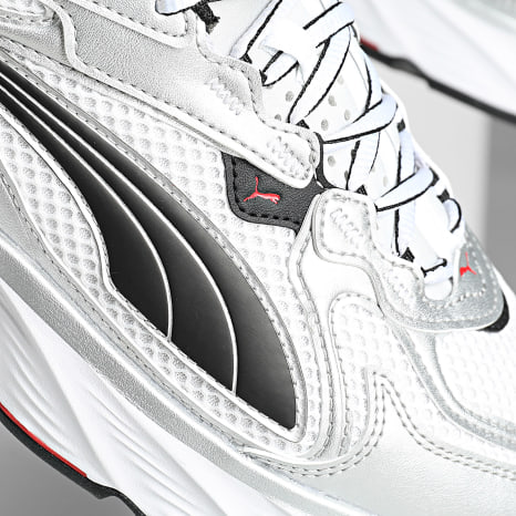 Puma - Sapatilhas Fade Nitro LS 406203 Prata Puma Branco Puma Vermelho