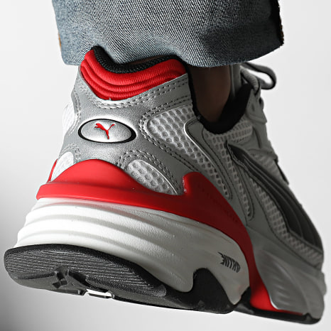 Puma - Sapatilhas Fade Nitro LS 406203 Prata Puma Branco Puma Vermelho