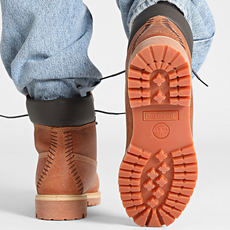 Timberland - Stivaletti Premium 6 In Lacci Waterproof Rust Full Grain A6G1R Grigio Scuro
