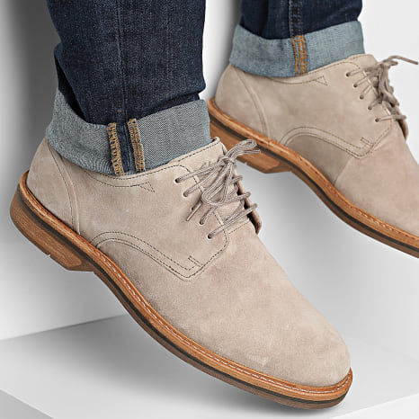 Clarks - Zapatos Aldwin Lace Ante Gris