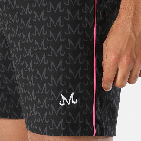 Dragon Ball Z - Short De Bain Buu Noir Gris Anthracite Blanc Rose