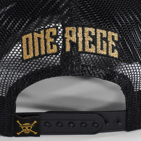 One Piece - Casquette Trucker Patch Mugiwara Noir Doré