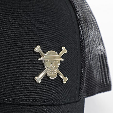 One Piece - Casquette Trucker Mugiwara Noir Doré
