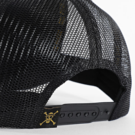One Piece - Casquette Trucker Mugiwara Noir Doré