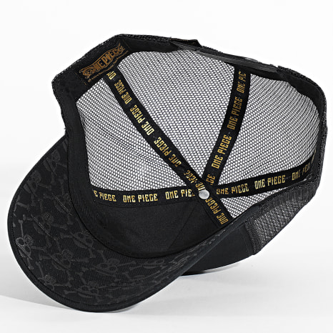 One Piece - Casquette Trucker Mugiwara Noir Doré