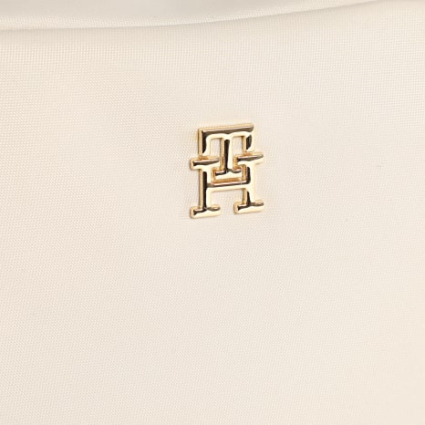 Tommy Hilfiger - Bolso de mano para mujer Popette 7704 Beige Dorado