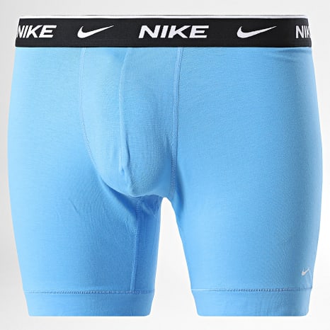 Nike - Lot 3 Boxers KE1285 Noir Gris Bleu Clair