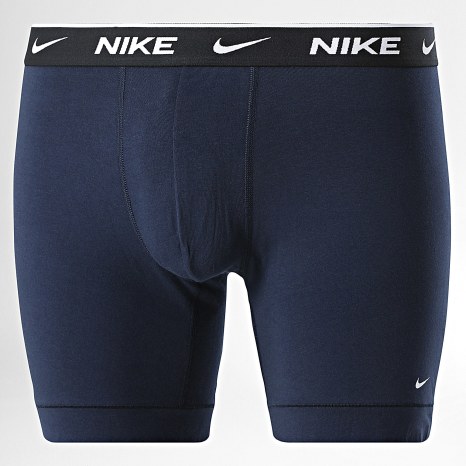 Nike - Lot 3 Boxers KE1285 Noir Bleu Roi Bleu Marine