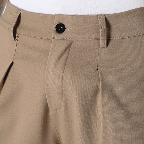 LBO - Pantalon Habillé Large A Plis 2549 Camel