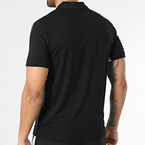 Sergio Tacchini - Ensemble Polo Manches Courtes Et Short Jogging Caspio 41431 41434 Noir Vert Blanc