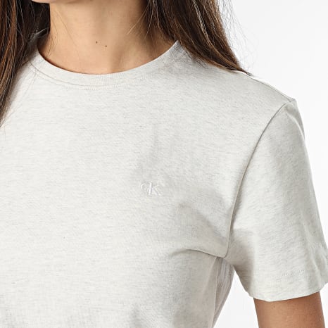 Calvin Klein - Camiseta Mujer LV047B224G Beige Claro Jaspeado