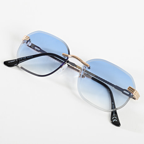 LBO - Gafas De Sol 0005 Azul Claro Dorado Degradado