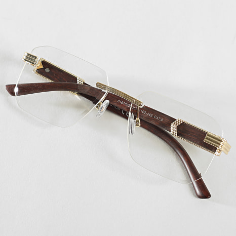 LBO - Lunettes 0011 Transparent Doré Marron