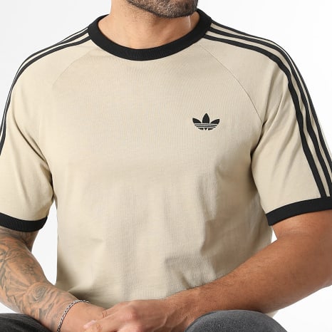 Adidas Originals - Camiseta 3 Stripes KE7964 Beige Negro