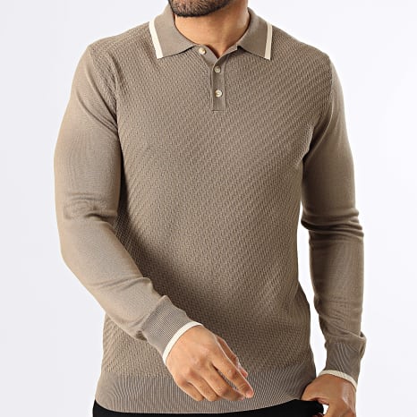 Frilivin - Polo de manga larga 652 Beige