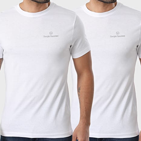 Sergio Tacchini - Lot De 2 Tee Shirts 39492936 Blanc