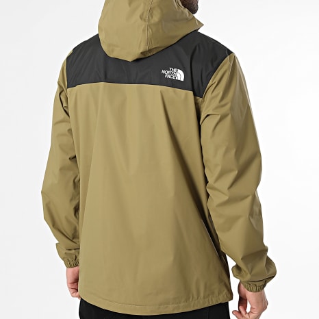 The North Face - Cortavientos Antora A7QEY Verde Kaki Claro Negro