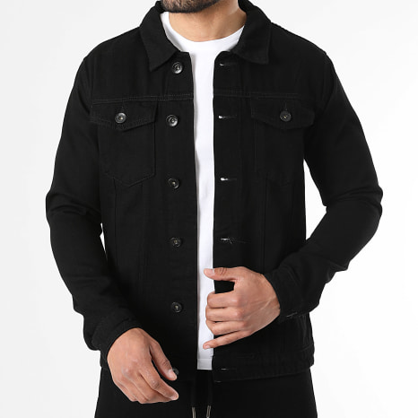 LBO - Ensemble Veste Jean Et Jogger Pant Fit 4183 Noir