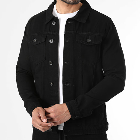 LBO - Ensemble Veste Jean Et Jogger Pant Fit 4183 Noir