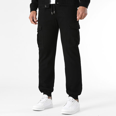 LBO - Ensemble Veste Jean Et Jogger Pant Fit 4183 Noir