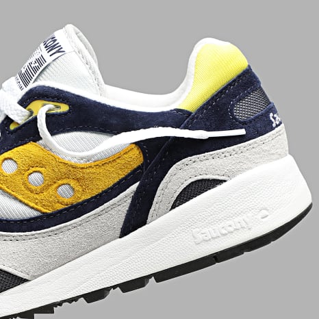 Saucony - Baskets Shadow 6000 Gray Blue Yellow