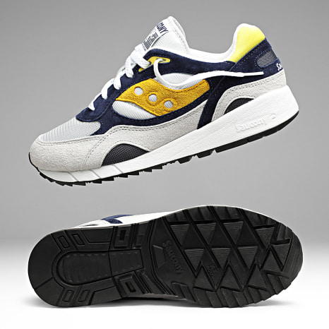Saucony - Baskets Shadow 6000 Gray Blue Yellow