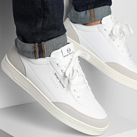 Sergio Tacchini - Baskets New Action LTX SE STM614017 White Navy Mediterranea