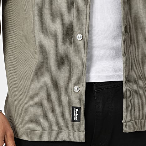 Deeluxe - Camisa Manga Corta Texturada Turman 06T4302M Verde Kaki