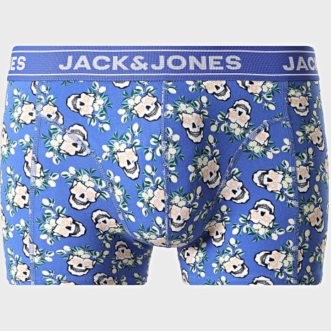 Jack And Jones - Lot De 5 Boxers Kingstone Skull Bleu Roi Bleu Marine Gris Chiné