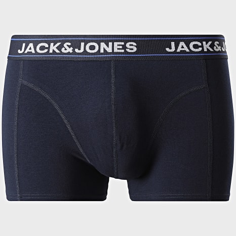 Jack And Jones - Lot De 5 Boxers Kingstone Skull Bleu Roi Bleu Marine Gris Chiné