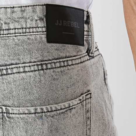 JJ Rebel - Vaquero Loose Phil Craft Gris Antracita Desteñido