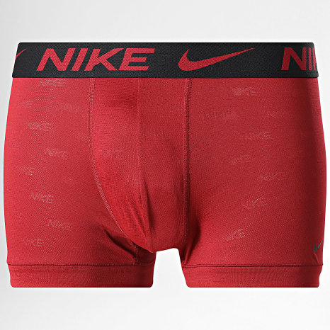 Nike - Lot De 3 Boxers KE1224 Rouge Bordeaux