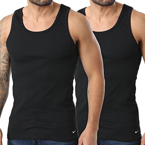 Nike - Pack de 2 Camisetas sin mangas KE1274 Negro