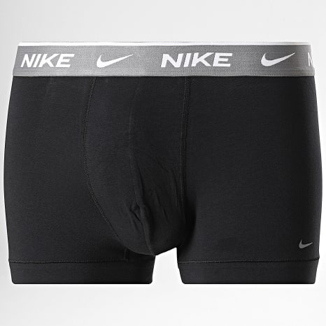 Nike - Lot De 3 Boxers Essential Cotton Stretch KE1284 Noir Rouge Orange Gris
