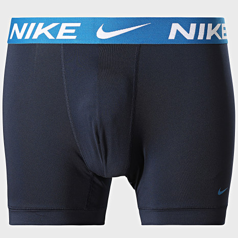 Nike - Lot De 3 Boxers Dri-Fit Essential Micro KE1157 Bleu Marine Gris Bleu Clair Bleu Roi