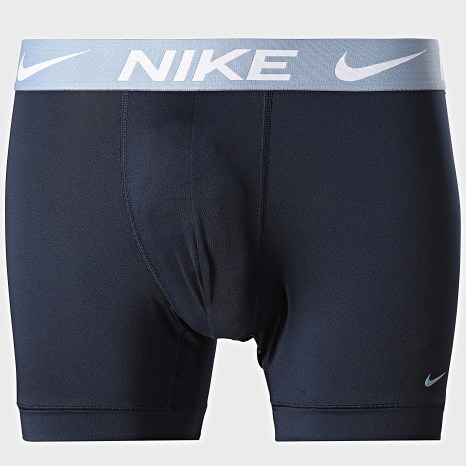 Nike - Lot De 3 Boxers Dri-Fit Essential Micro KE1157 Bleu Marine Gris Bleu Clair Bleu Roi