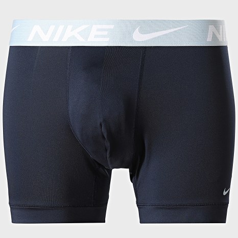 Nike - Lot De 3 Boxers Dri-Fit Essential Micro KE1157 Bleu Marine Gris Bleu Clair Bleu Roi