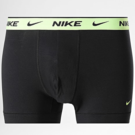Nike - Lot De 3 Boxers Essential Cotton Stretch KE1284 Noir Jaune Fluo Bleu Roi Violet Clair