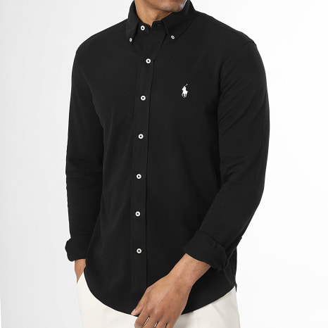 Polo Ralph Lauren - Chemise Manches Longues Original Player Noir