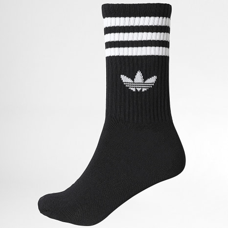 Adidas Originals - Pack de 10 Pares de Calcetines 3 Stripes Crew KG5754 Negro