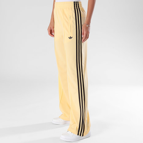 Pantalones Adidas Chandal Amarillo Adidas Originals Pantalón Chándal Con Bandas Loose Fit Mujer FB KU8129  Amarillo Ryses