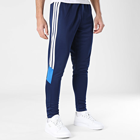 Adidas Performance - Pantalón chándal A Bandas Tiro Essential KG0810 Azul Marino Blanco